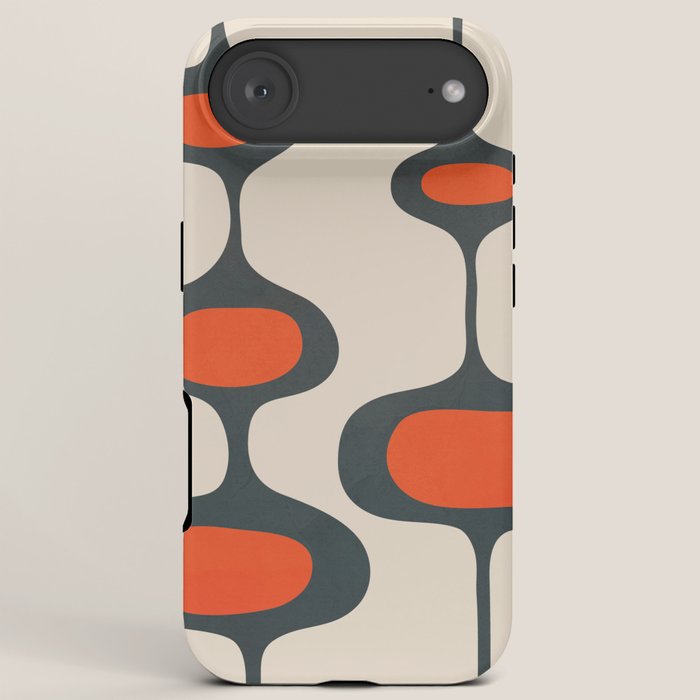 Mid-Century Modern Abstract Art 28 iPhone Case Gallery Image 6