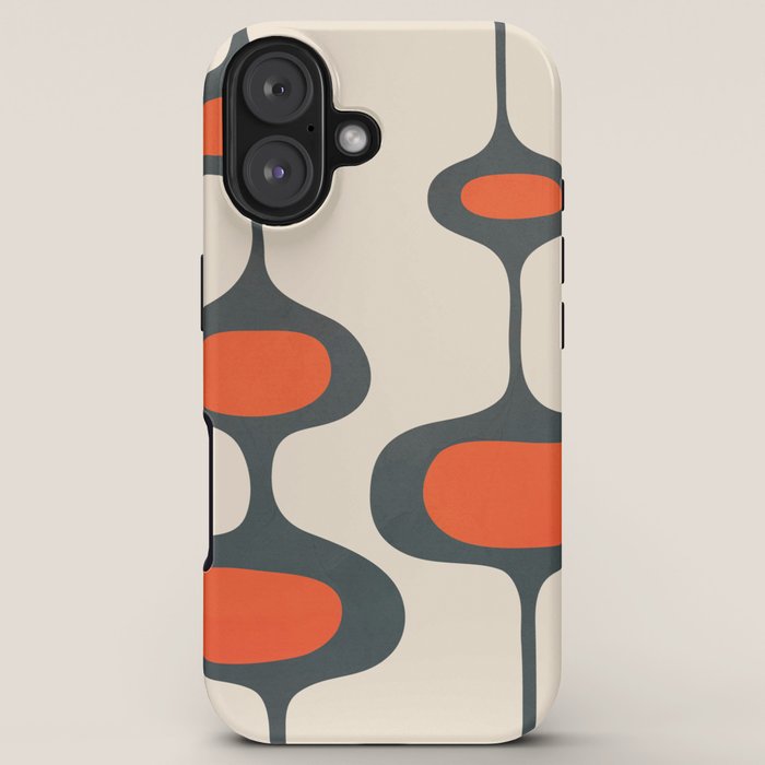 Mid-Century Modern Abstract Art 28 iPhone Case Gallery Image 5