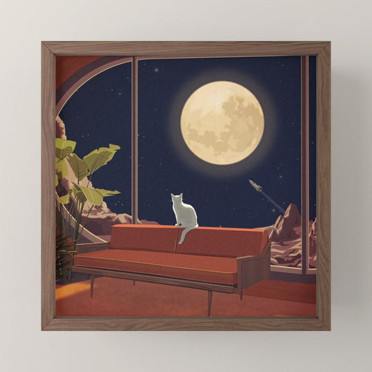 Kitty With a View Mini Art Print Gallery Image 2