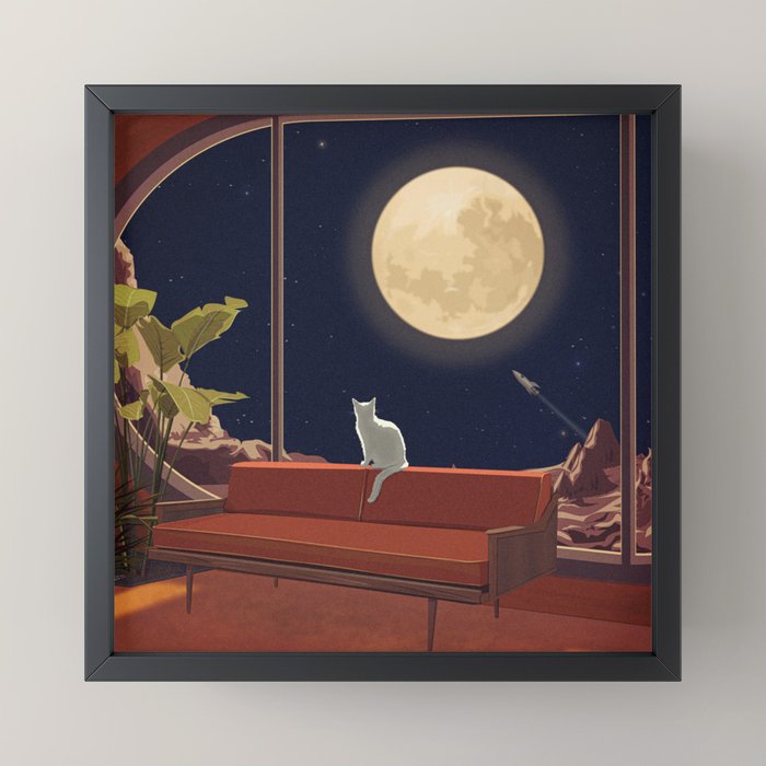 Kitty With a View Mini Art Print Gallery Image 3