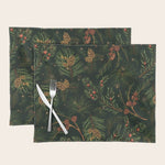 Christmas Spruce Dark Green Placemat Gallery Image 1