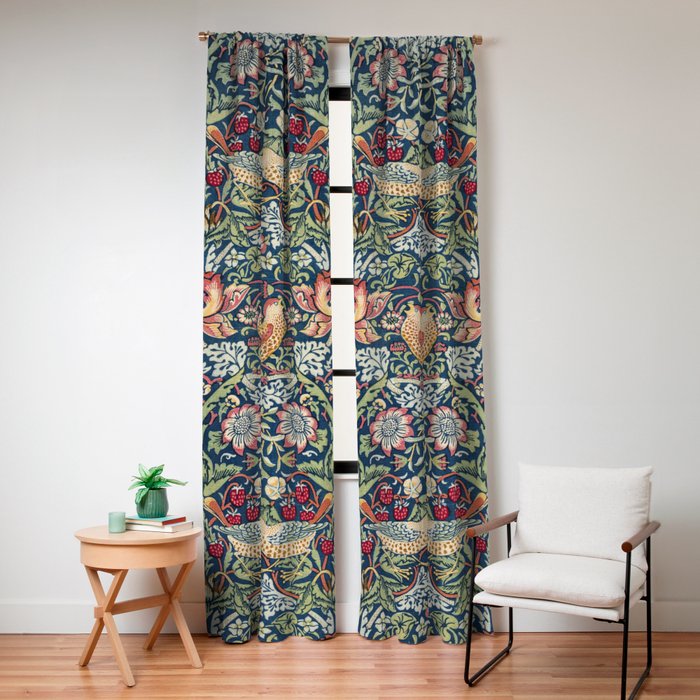 Strawberry Thief by William Morris Window Curtain Gallery Image 4