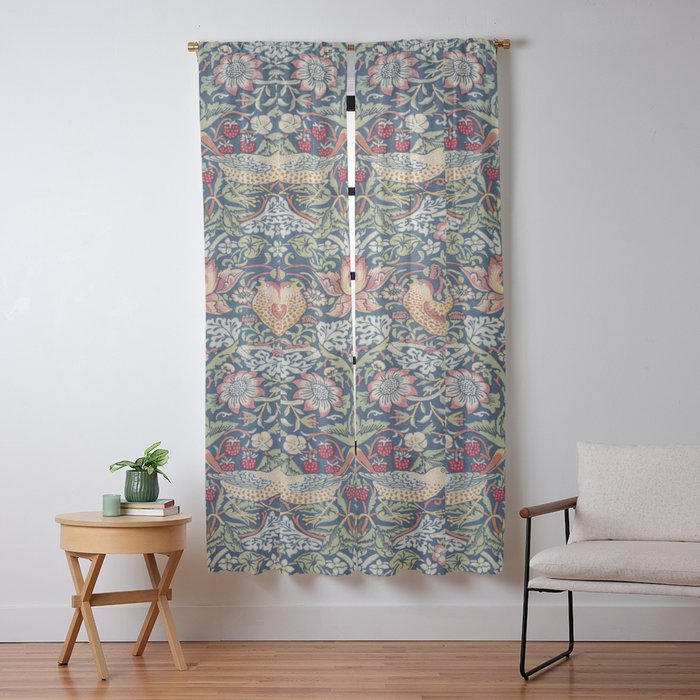 Strawberry Thief by William Morris Window Curtain Gallery Image 13