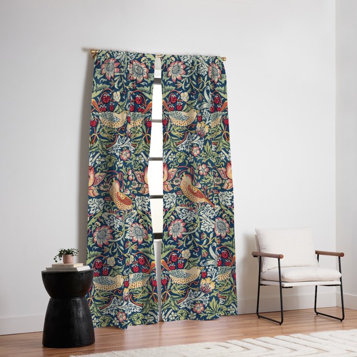 Strawberry Thief by William Morris Window Curtain Gallery Image 6