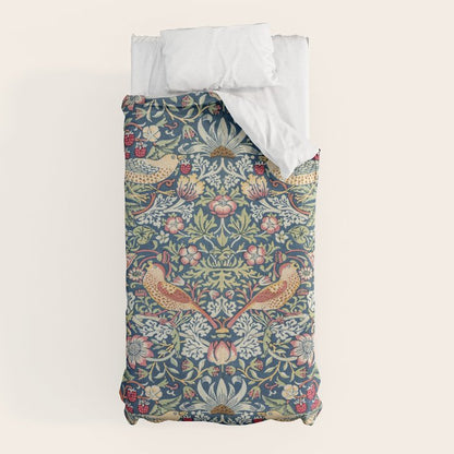 Strawberry Thief by William Morris Duvet Cover Gallery Image 10