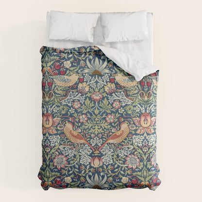 Strawberry Thief by William Morris Duvet Cover Gallery Image 6