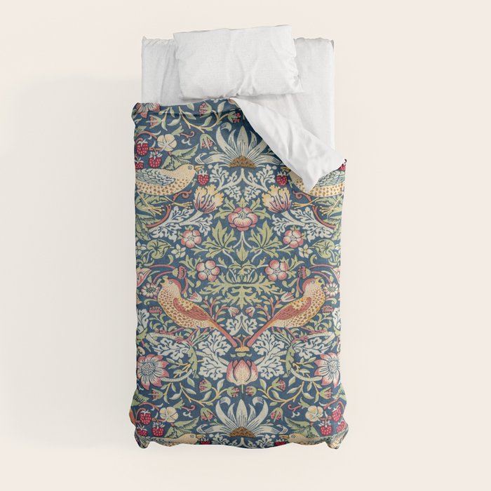 Strawberry Thief by William Morris Duvet Cover Gallery Image 4