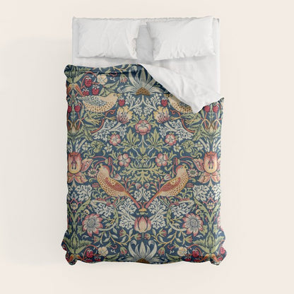 Strawberry Thief by William Morris Duvet Cover Gallery Image 8