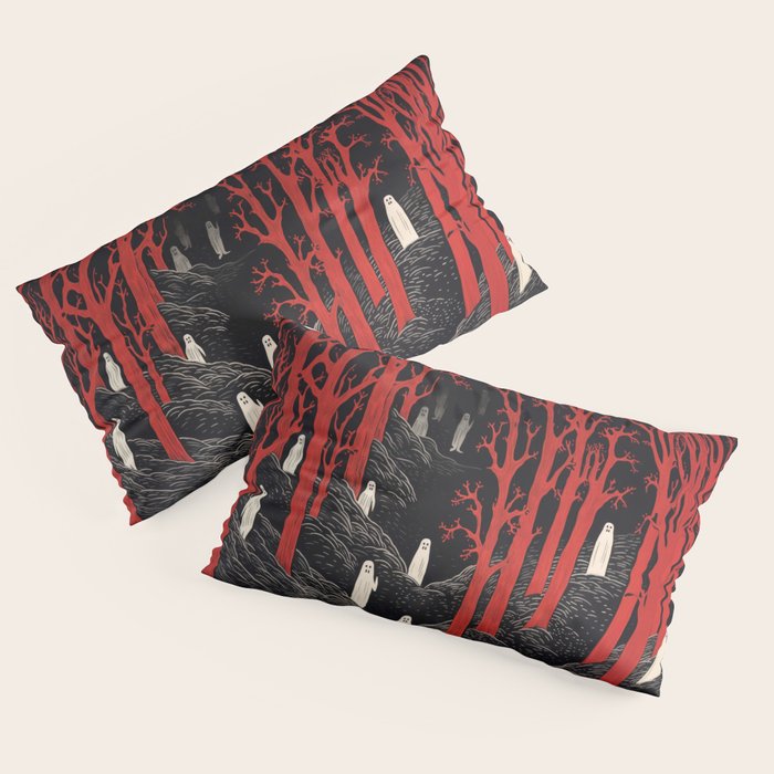 Haunted Ghost Forest Pillow Sham Gallery Image 4