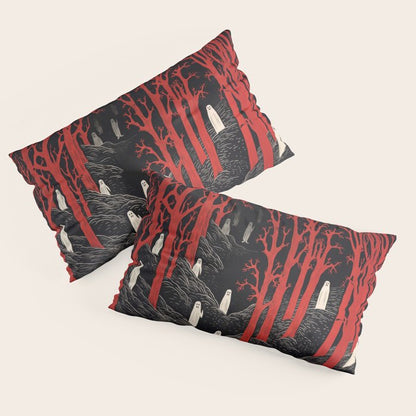 Haunted Ghost Forest Pillow Sham Gallery Image 4
