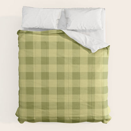 Gingham Large Lime Green Comforter Gallery Image 2
