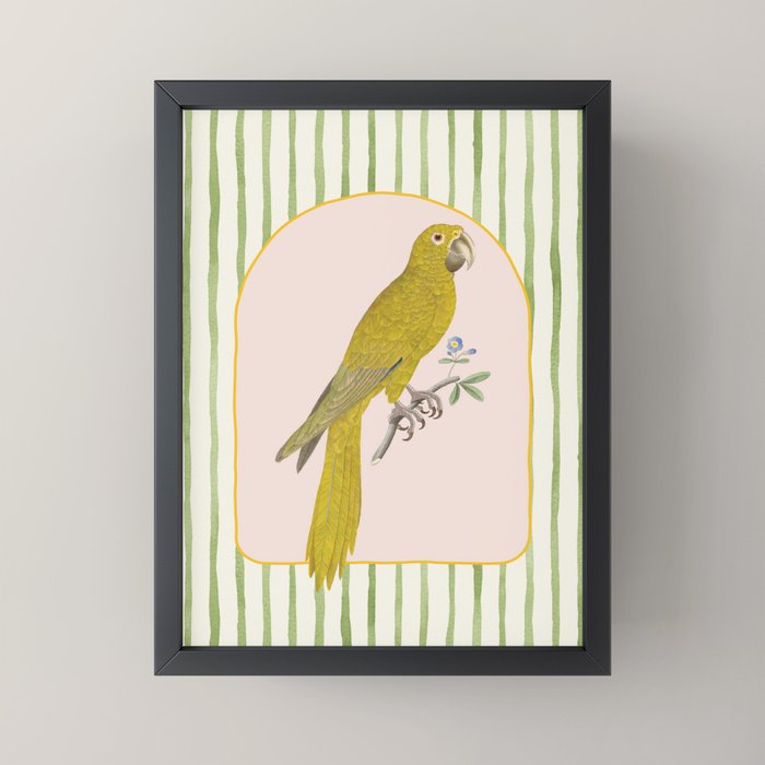Yellow Parrot Mini Art Print Gallery Image 3