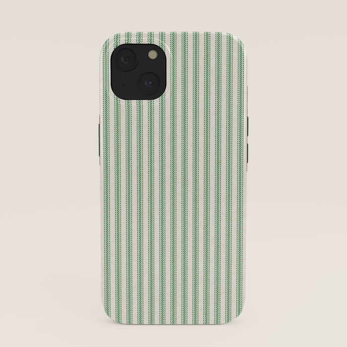 French Green Ticker Stripe iPhone Case Gallery Image 37