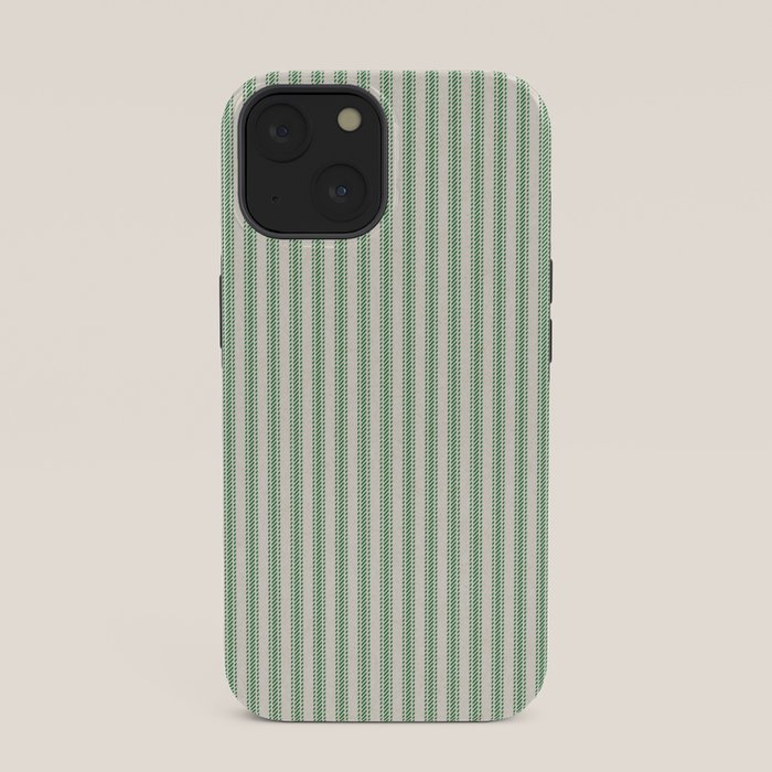 French Green Ticker Stripe iPhone Case Gallery Image 33