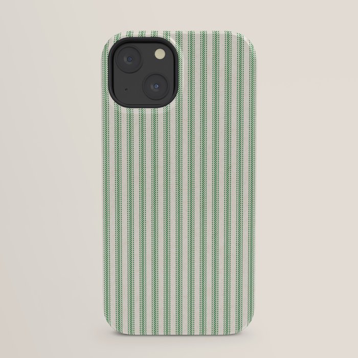 French Green Ticker Stripe iPhone Case Gallery Image 21