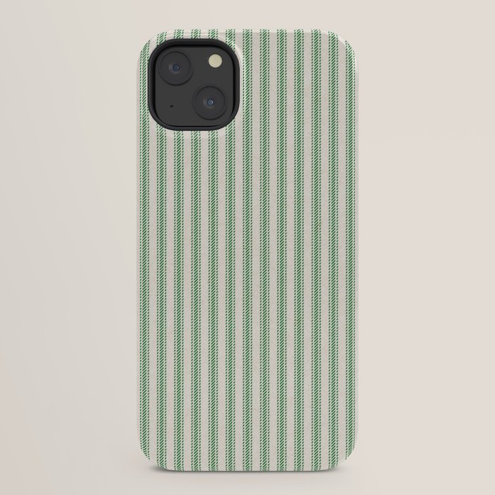 French Green Ticker Stripe iPhone Case Gallery Image 22