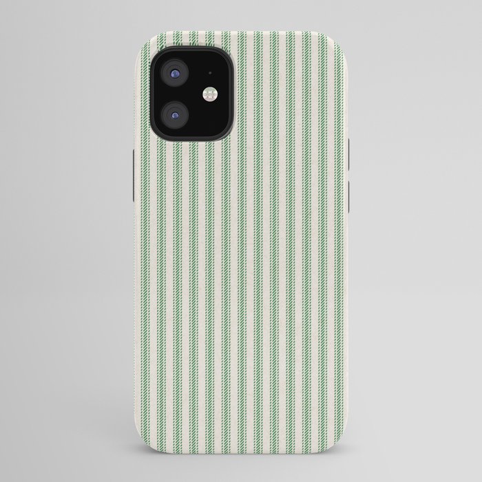 French Green Ticker Stripe iPhone Case Gallery Image 42