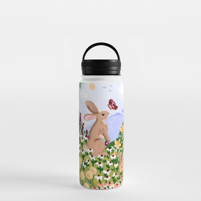 Spring Bunnies Water Bottle Gallery Image 3