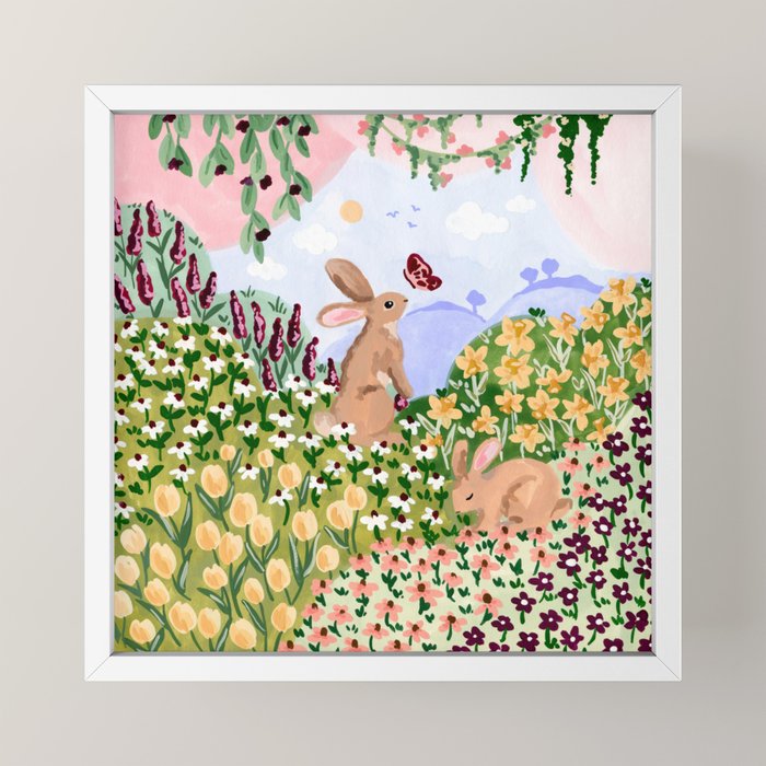 Spring Bunnies Mini Art Print Gallery Image 4