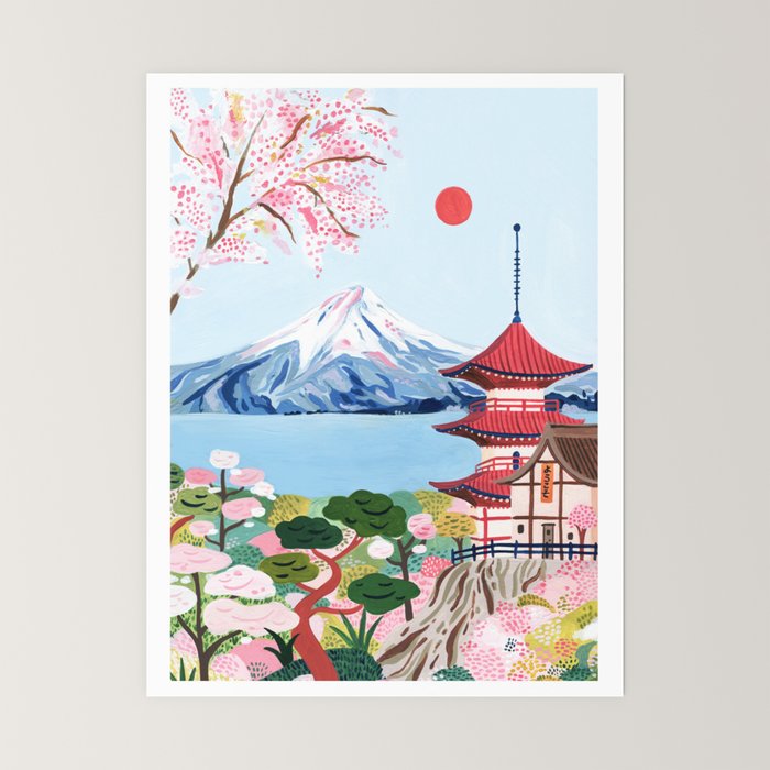 Mount Fuji Japan Mini Art Print Gallery Image 6