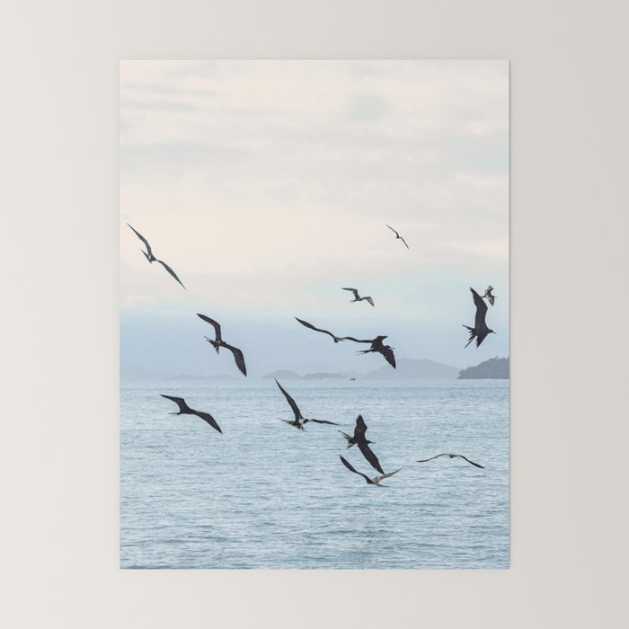 Flock of Birds at Sunset Mini Art Print Gallery Image 6
