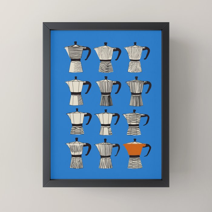 Blue Moka Mini Art Print Gallery Image 3