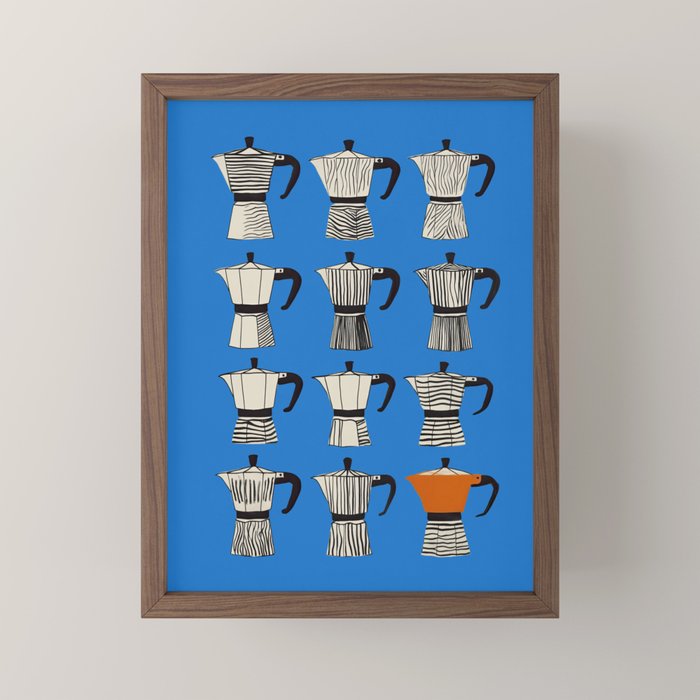 Blue Moka Mini Art Print Gallery Image 2