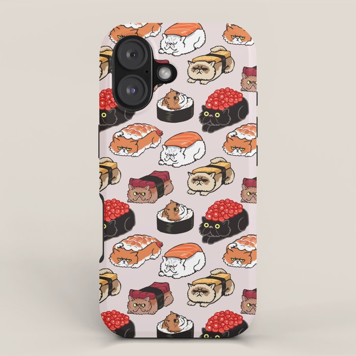 Sushi Persian Cat iPhone Case Gallery Image 1