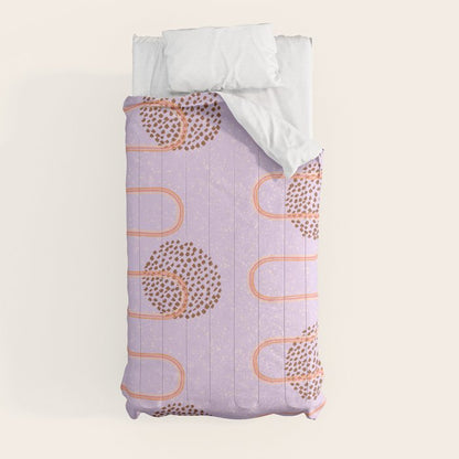 Abstract Fields in Lavender & Brown Comforter Gallery Image 9