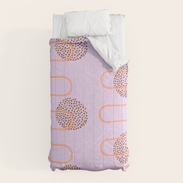 Abstract Fields in Lavender & Brown Comforter Gallery Image 5