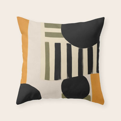 Stripes and Shapes I Throw Pillow Gallery Image 3