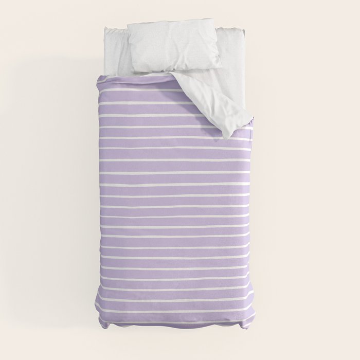 Stripes Lavender Duvet Cover Gallery Image 9