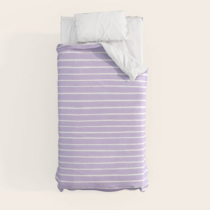 Stripes Lavender Duvet Cover Gallery Image 9