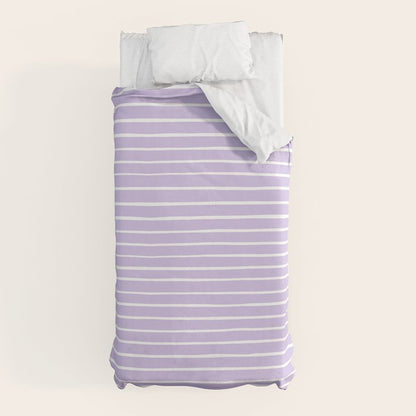 Stripes Lavender Duvet Cover Gallery Image 5