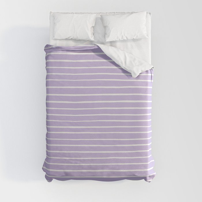 Stripes Lavender Duvet Cover Gallery Image 3