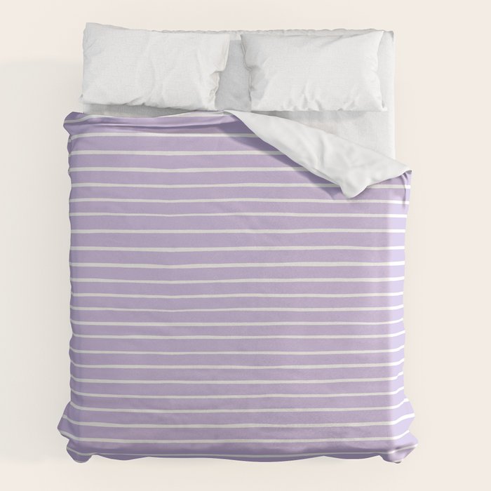 Stripes Lavender Duvet Cover Gallery Image 7