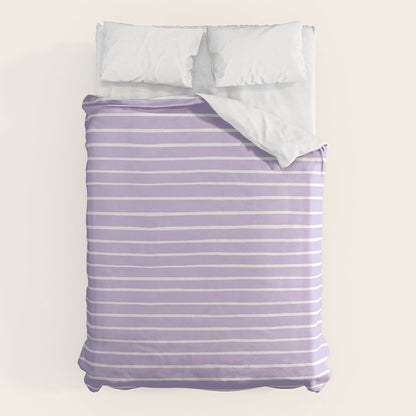 Stripes Lavender Duvet Cover Gallery Image 6