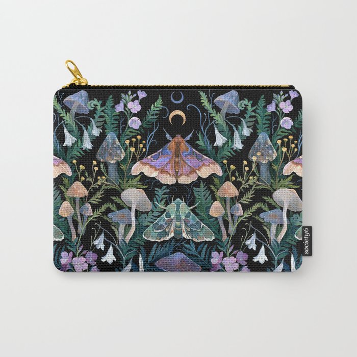 Sphinx Moth Moon Garden Carry All Pouch Gallery Image 1