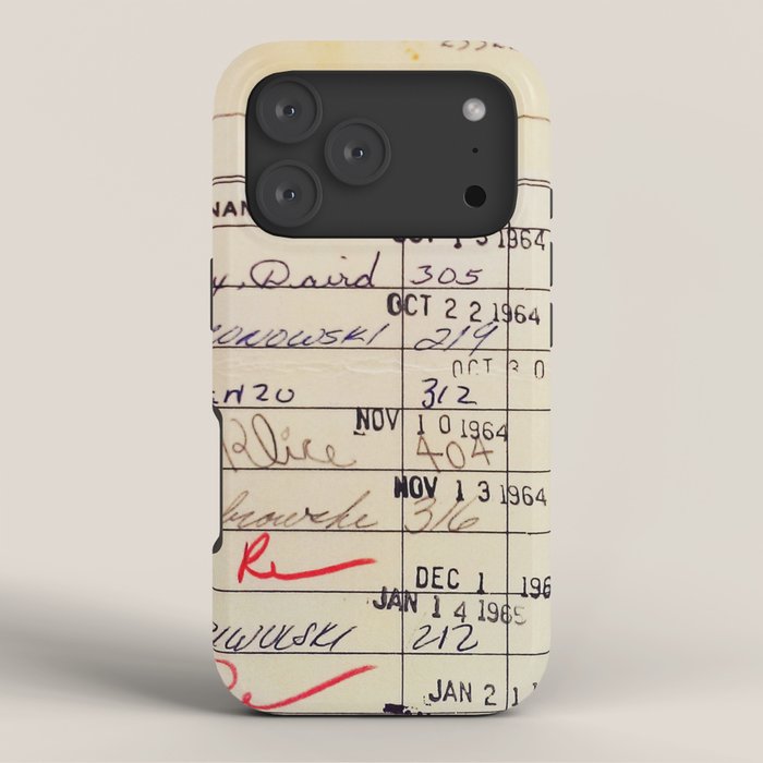 Library Card 23322 iPhone Case Gallery Image 3