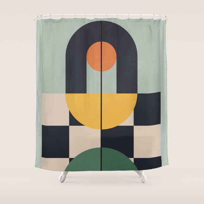 Geometric Abstraction 73 Shower Curtain Gallery Image 1
