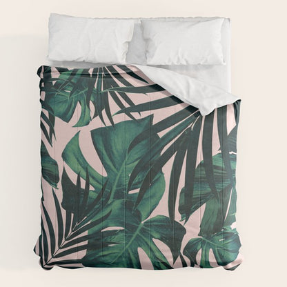 Tropical Jungle Leaves Pattern #5 #tropical #decor #art #society6 Comforter Gallery Image 7