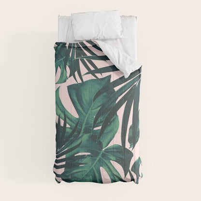 Tropical Jungle Leaves Pattern #5 #tropical #decor #art #society6 Comforter Gallery Image 9