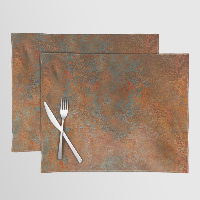 Vintage Rust Copper Placemat Gallery Image 1