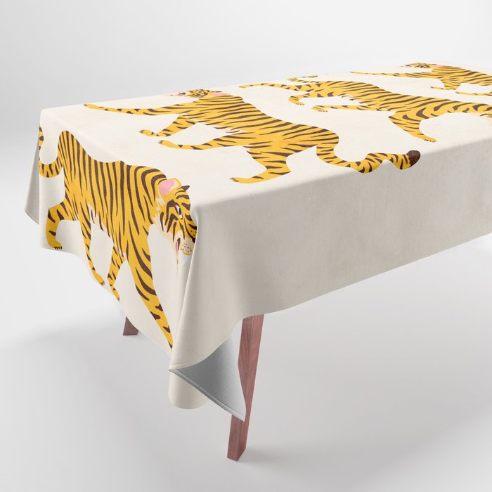 Fierce: Golden Tiger Edition Tablecloth Gallery Image 1