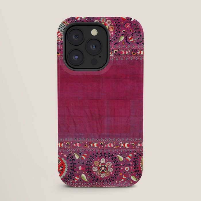 Shakhrisyabz Southwest Uzbekistan Suzani Embroidery Print iPhone Case Gallery Image 27