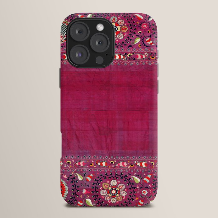 Shakhrisyabz Southwest Uzbekistan Suzani Embroidery Print iPhone Case Gallery Image 16