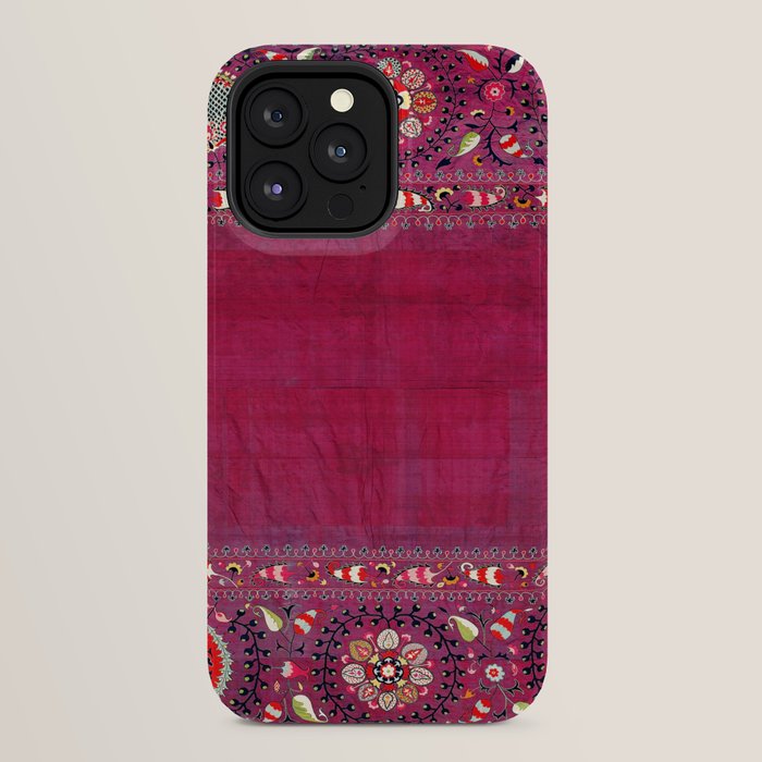 Shakhrisyabz Southwest Uzbekistan Suzani Embroidery Print iPhone Case Gallery Image 32
