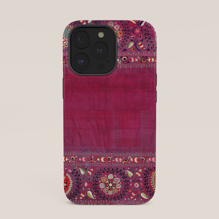 Shakhrisyabz Southwest Uzbekistan Suzani Embroidery Print iPhone Case Gallery Image 35