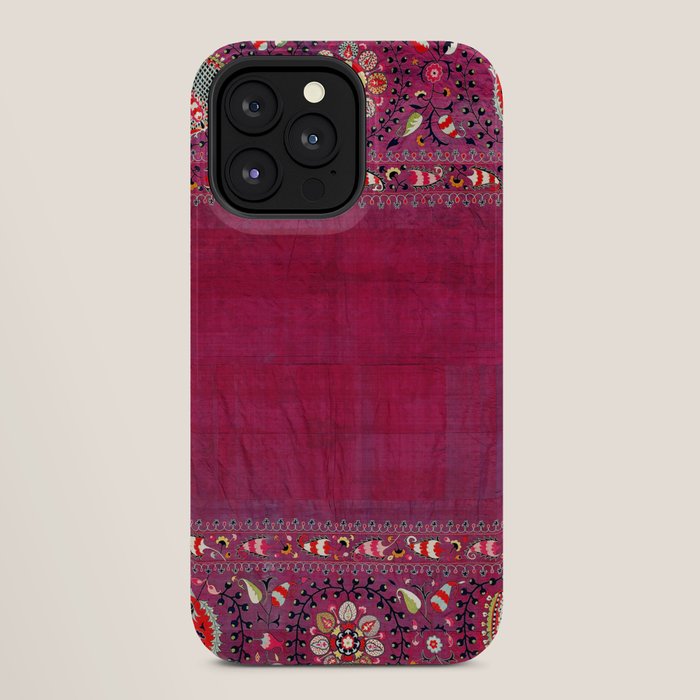 Shakhrisyabz Southwest Uzbekistan Suzani Embroidery Print iPhone Case Gallery Image 28