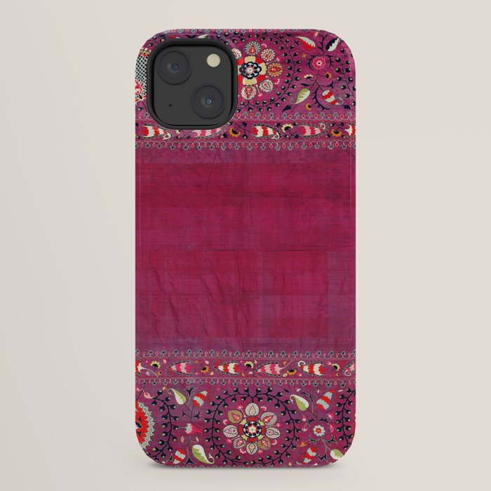 Shakhrisyabz Southwest Uzbekistan Suzani Embroidery Print iPhone Case Gallery Image 30